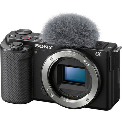 Sony ZV-E10 Mirrorless Camera (Body Only) (Black) ILCZV-E10/B - Kit Box