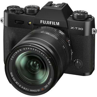 FUJIFILM X-T30 II Mirrorless Camera and 18-55mm R LM OIS Lens (Black) - 16759677