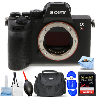 Sony Alpha a7R IV Mirrorless Digital Camera (Body) ILCE7RM4/B + 64GB Case Bundle