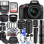 Nikon D3500 DSLR Camera with 18-55mm + 70-300mm + 420-800mm - Top Value Bundle