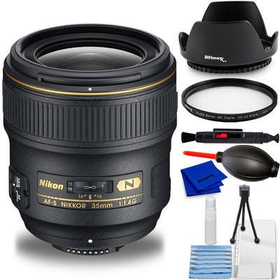 Nikon AF-S NIKKOR 35mm f/1.4G Lens 2198 - 7PC Accessory Bundle