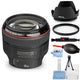 Canon EF 85mm f/1.2L II USM Autofocus Lens 1056B002 - UV Filter Bundle Canon