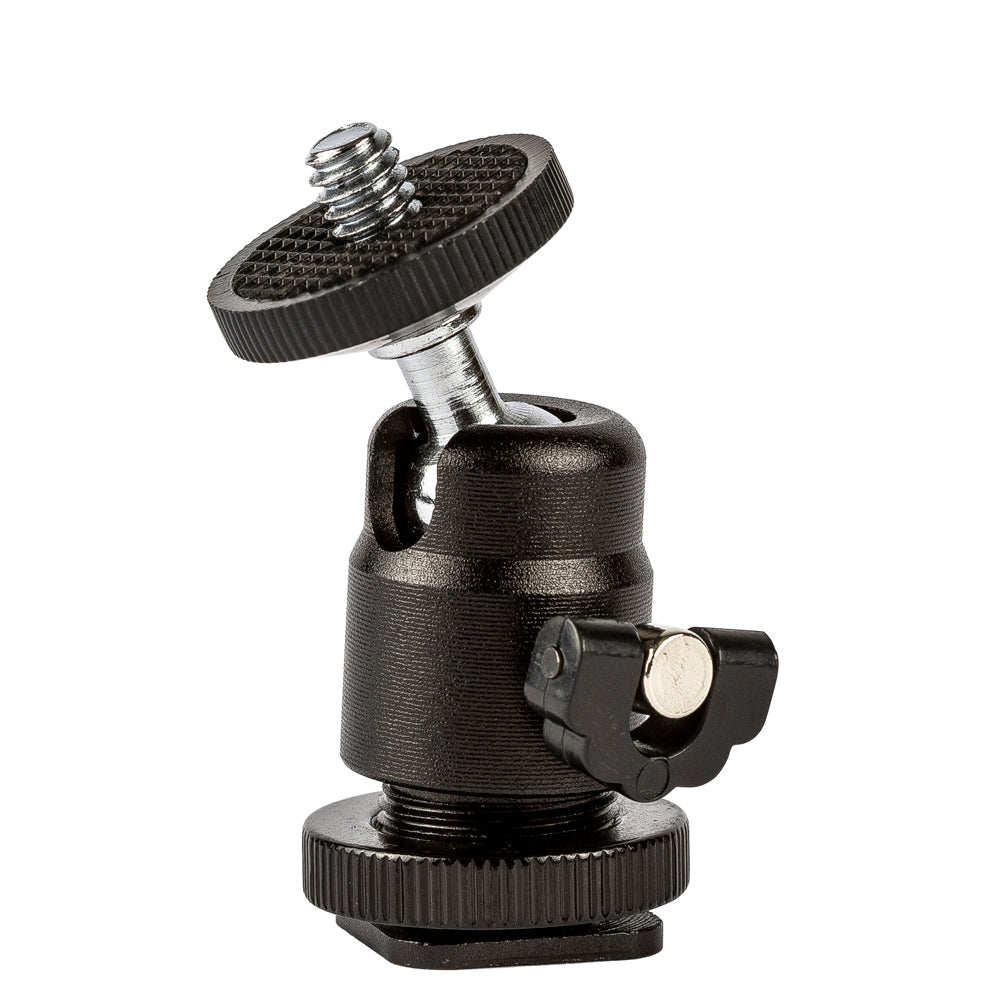 360° Monitor Flash Bracket Swivel Ball Head Hot Shoe Mount Adapter for ALL DSLR