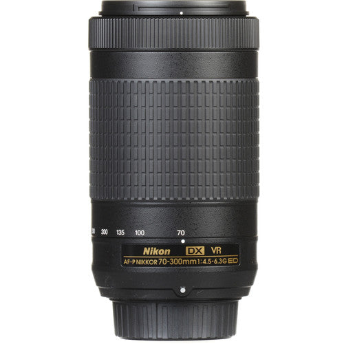 Nikon AF-P DX NIKKOR 70-300mm f/4.5-6.3G ED VR Lens White Box - Filter Bundle