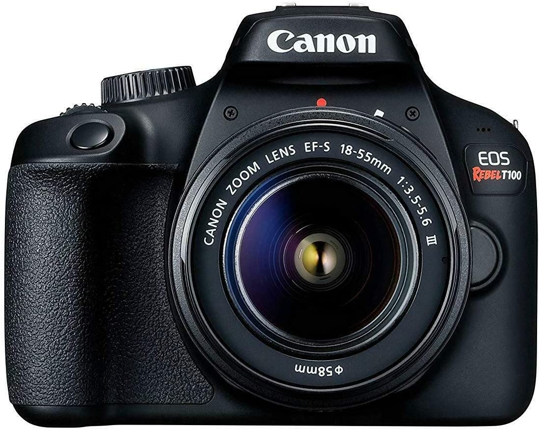 Canon EOS Rebel T100/4000D DSLR Camera with 18-55mm f/3.5-5.6 DC III Lens