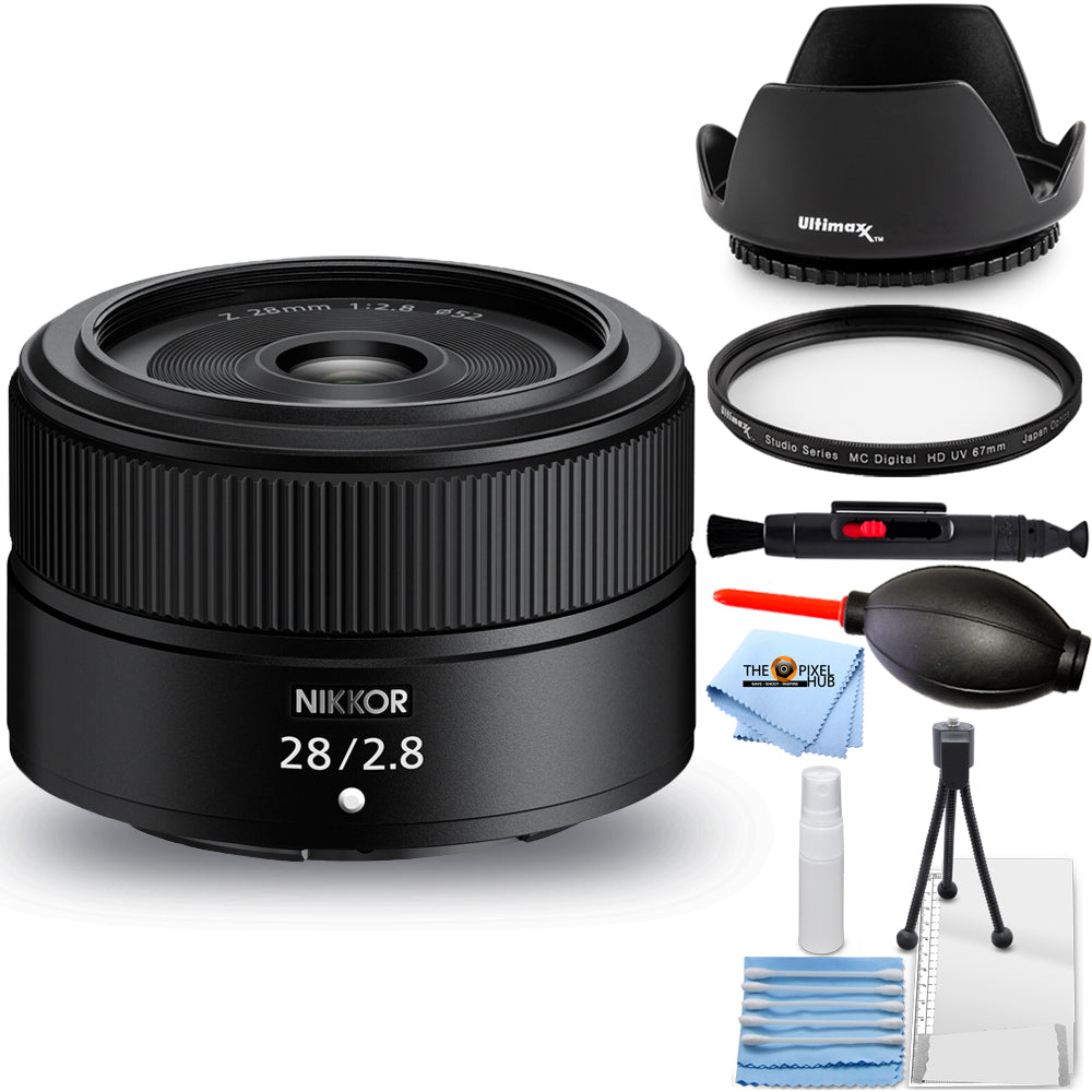 Nikon NIKKOR Z 28mm f/2.8 Lens 20101 - 7PC Accessory Bundle