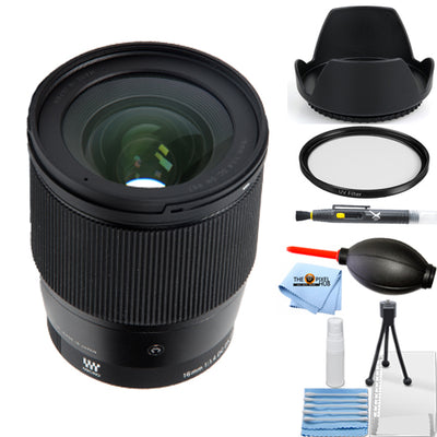 Sigma 16mm f/1.4 DC DN Contemporary Lens for Micro Four Thirds UV Filter BUNDLE