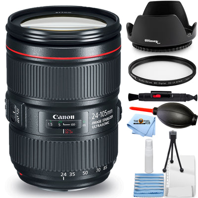 Canon EF 24-105mm f/4L IS II USM Lens 1380C002 - Essential UV Filter Bundle