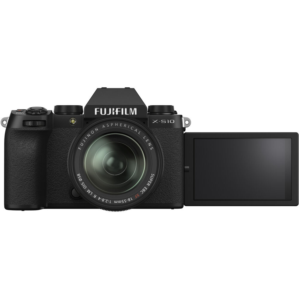 FUJIFILM FUJI X-S10 Mirrorless Camera with 18-55mm Lens - 7PC Accessory Kit