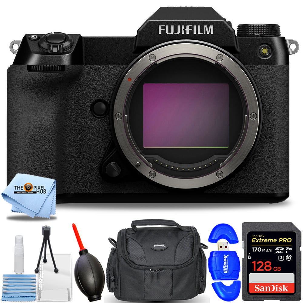 FUJIFILM GFX 100S Medium Format Mirrorless Camera 600022058 - 7PC Accessory Kit