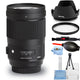 Sigma 40mm f/1.4 DG HSM Art Lens for Nikon F 332955 - Essential UV Filter Bundle Sigma