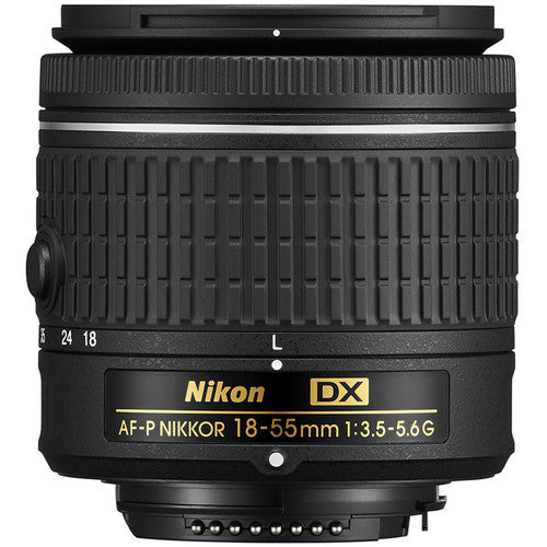 Nikon AF-P DX NIKKOR 18-55mm f/3.5-5.6G Lens New in White Box - UV Filter Bundle