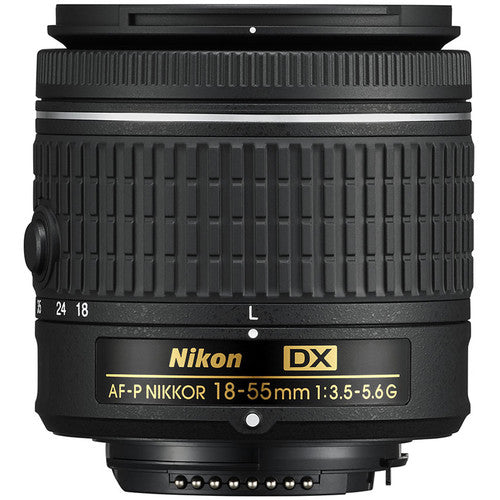 Nikon AF-P DX NIKKOR 18-55mm f/3.5-5.6G Lens New in White Box Filter Kit Bundle
