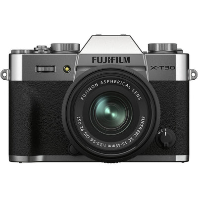 FUJIFILM X-T30 II Mirrorless Camera with XC 15-45mm OIS PZ Lens (Silver) Bundle