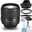 Nikon AF-S NIKKOR 105mm f/1.4E ED Lens For Nikon F - Essential UV Filter Bundle