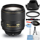 Nikon AF-S NIKKOR 105mm f/1.4E ED Lens For Nikon F - Essential UV Filter Bundle Nikon