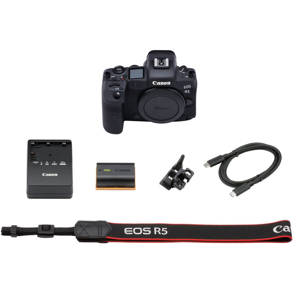 Canon EOS R5 Mirrorless Digital Camera (Body Only) 4147C002 + 64GB Bundle