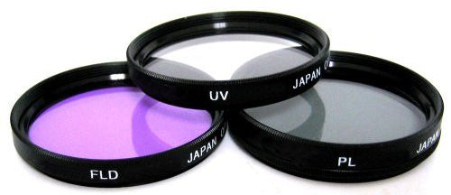 37mm 3 Piece Multi Coated HD Filter Kit (UV, CPL, FLD) for DSLR Camera
