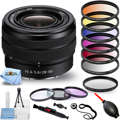 Sony FE 28-60mm f/4-5.6 Lens SEL2860 - 15PC Accessory Bundle