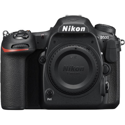 Nikon D500 DSLR Camera (Body Only) 1559 + EXT BATT + 64GB + Flash Bundle