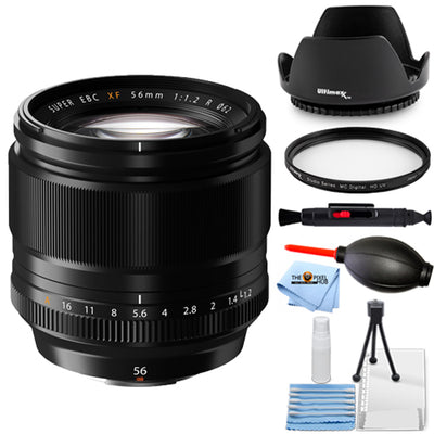 FUJIFILM XF 56mm f/1.2 R Lens 16418649 - Essential UV Filter Bundle