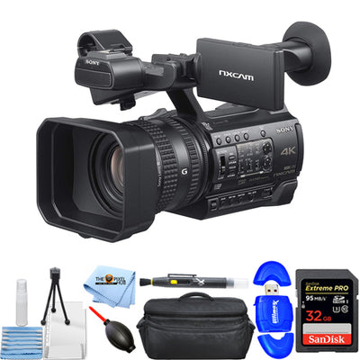 Sony HXR-NX200 HXR-NX200P 4K Professional PAL Camcorder - Essential 32GB Bundle