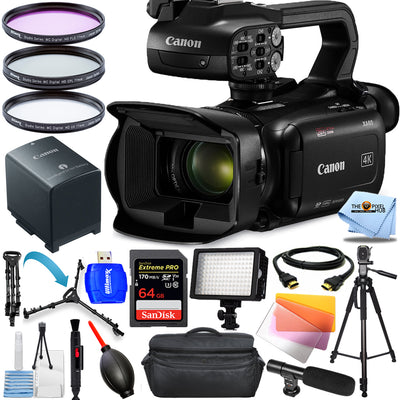 Canon XA60 Professional UHD 4K Camcorder PAL 5733C002 - 14PC Accessory Bundle