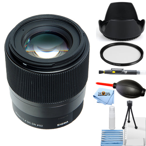 Sigma 30mm f/1.4 DC DN Contemporary Lens for Sony E 302965 - Essential UV Bundle