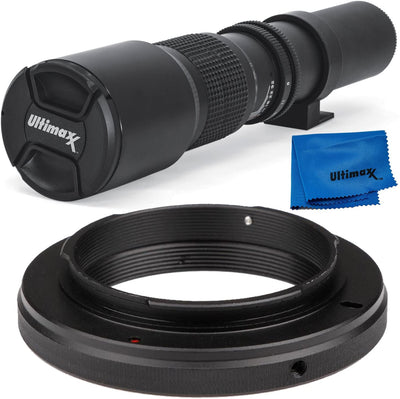 Super 500mm f/8 Manual Telephoto Lens for Nikon D Model Cameras D7200 D5600 D5