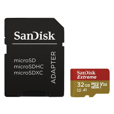 SanDisk Extreme 32GB microSDHC Micro SD SDHC 100mb/s V30 SDSQXAF-032G-GN6MA