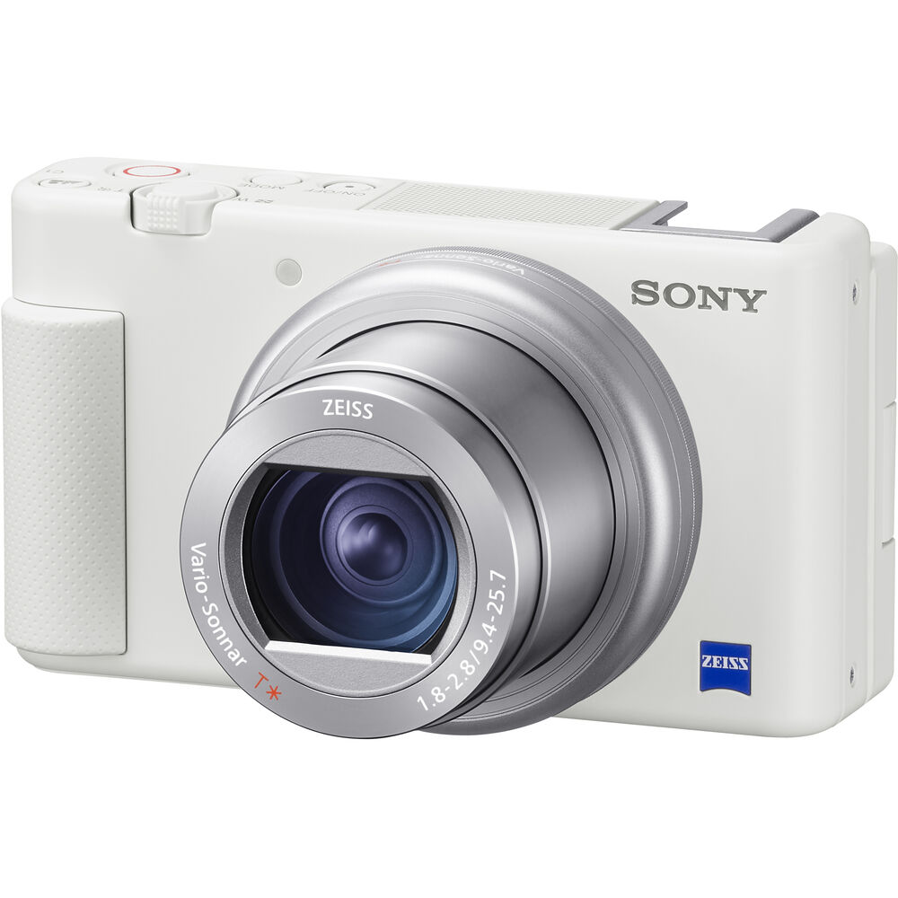 Sony ZV-1 20.1MP Digital Camera (White) - Essential 32GB Bundle