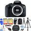 Canon EOS 2000D/Rebel T7 DSLR Camera 64GB Flash Tripod Bundle