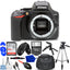 Nikon D3500 24.2MP DSLR Camera (Body Only) - 10PC Accessory Bundle