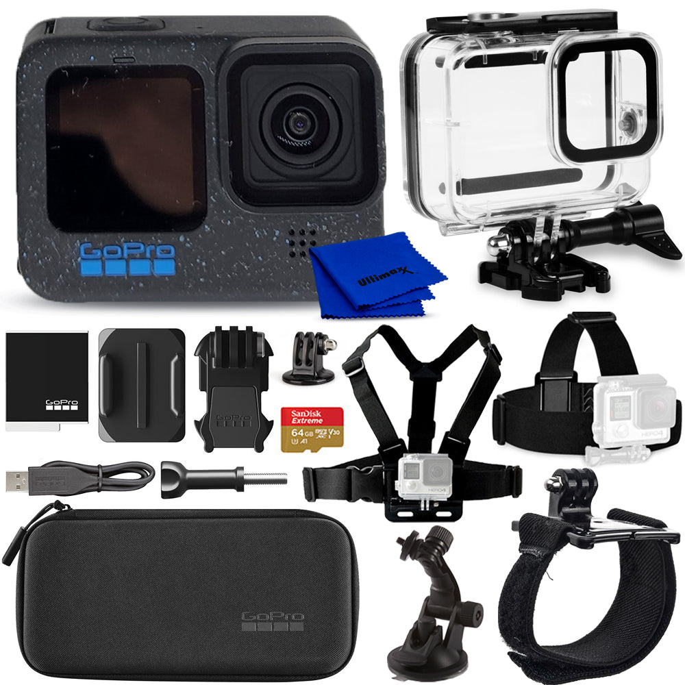 GoPro HERO12 Black Action Camera Specialty Bundle - 7PC Accessory Kit