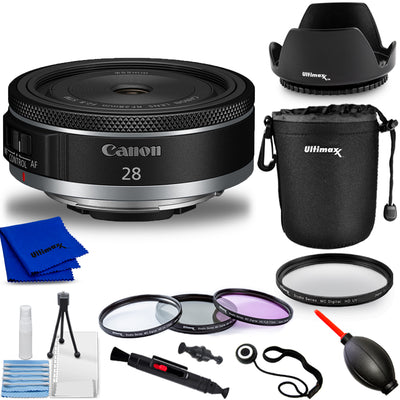 Canon RF 28mm f/2.8 STM Lens (Canon RF) 6128C002 - 10PC Accessory Bundle