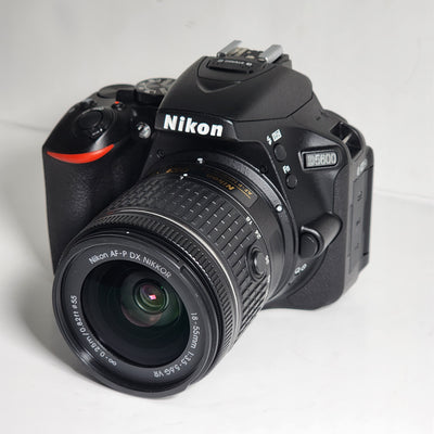 Nikon D5600 DSLR Camera with 18-55mm 1576 - 3 Lens Battery Top Value Bundle