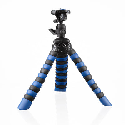 12'' Gripster Flexible Digital SLR Camera Tripod (Blue) with Quick Release Plate