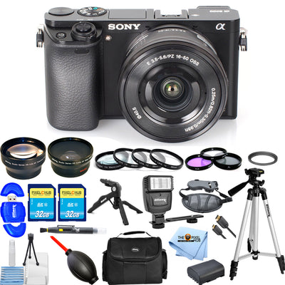 Sony Alpha a6000 Mirrorless Digital Camera with 16-50mm Lens MEGA BUNDLE