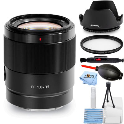 Sony FE 35mm f/1.8 Lens SEL35F18F - 7PC Accessory Bundle