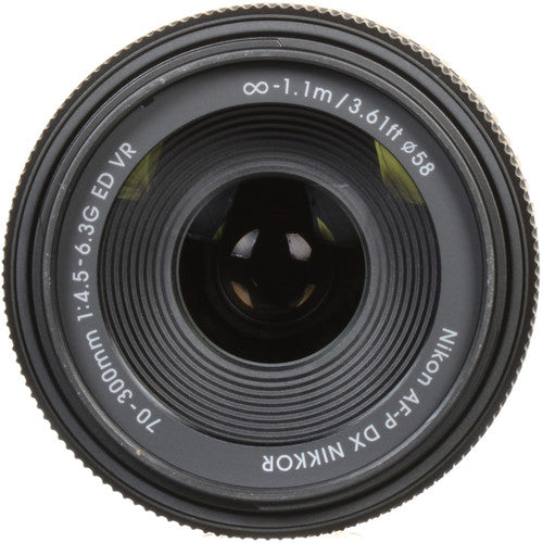 Nikon AF-P DX NIKKOR 70-300mm f/4.5-6.3G ED VR Lens White Box - UV FIlter Bundle