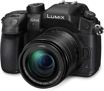 Panasonic Lumix DMC-GH4 with 12-60mm f/3.5-5.6 ASPH Lens - 12PC Accessory Bundle