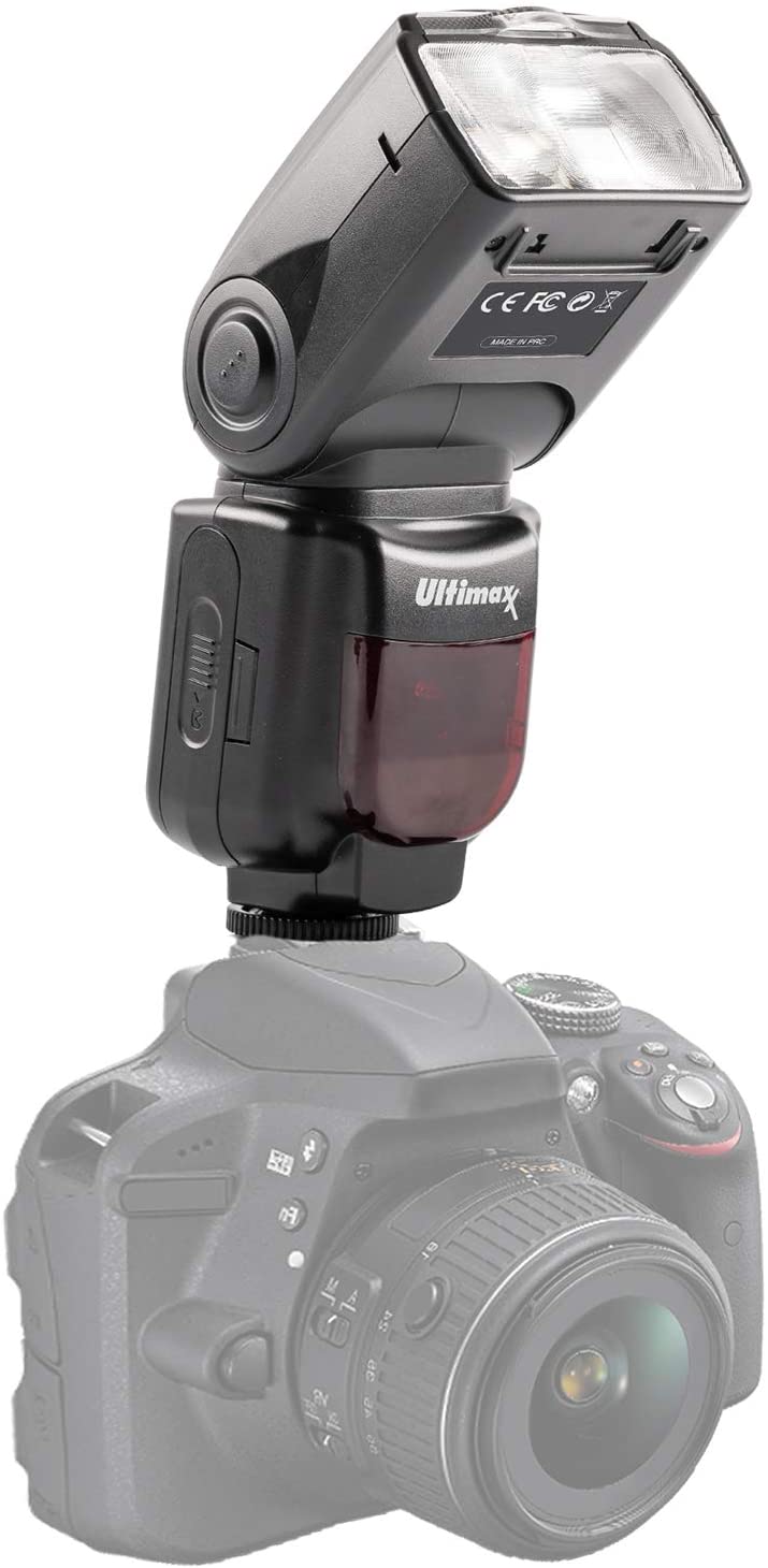 Ultimaxx Professional Dynamic DF210 Flash for Nikon DSLR - AA Battery Bundle