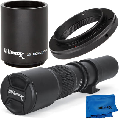 Super 500mm/1000mm f/8 Manual Telephoto Lens Nikon D7200 D7100 D5500 D5300 D5600