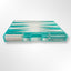 Lucite Acrylic Backgammon Set 18" Large Premium Board + Pieces (Clear Turquois)