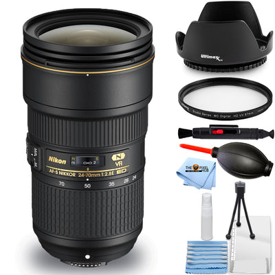 Nikon AF-S NIKKOR 24-70mm f/2.8E ED VR Lens 20052 - Essentail UV Filter Bundle