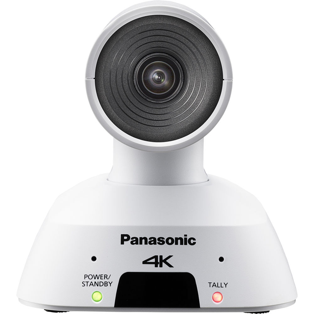Panasonic AW-UE4WG Compact 4K PTZ Camera with IP Streaming (White) - Bundle