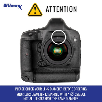 ULTIMAXX Polaroid Tulip Camera Threaded Lens Hood 82mm (Prevents Lens Flare)