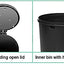 Premium Stainless Steel Trash Compression System Garbage Bin Wastebasket 40L/13G