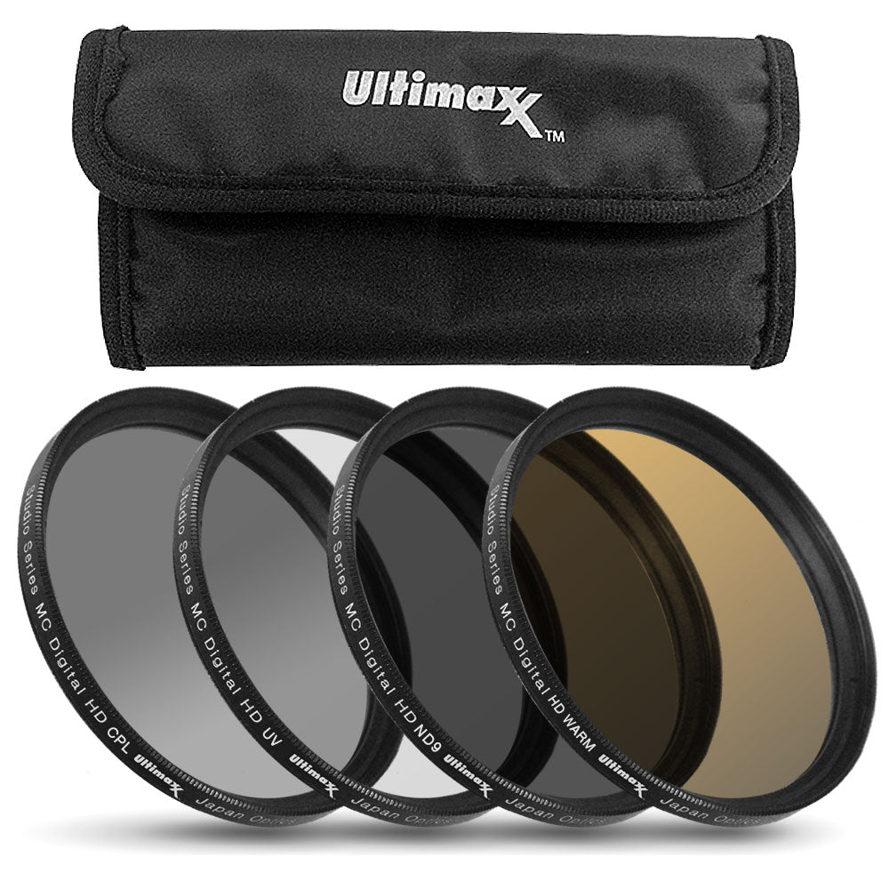 ULTIMAXX 650-1300mm f/8 Super Zoom Lens for Canon R Mount + Filter Kit Bundle