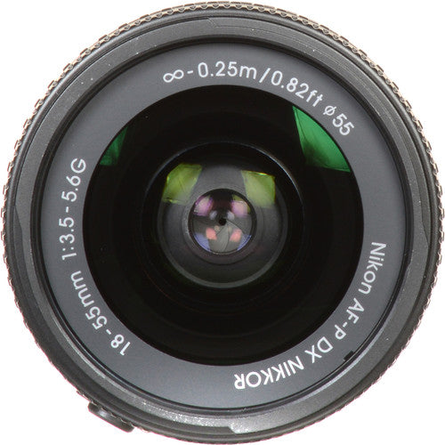 Nikon AF-P DX NIKKOR 18-55mm f/3.5-5.6G Lens New in White Box - UV Filter Bundle
